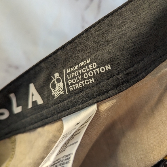 Vissla Swim Trunks Mens 28 Gray Yellow Swim Board Shorts Lace Up Swimming - Picture 11 of 13